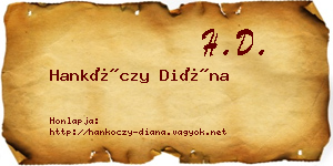 Hankóczy Diána névjegykártya